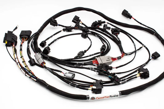 VW Beetle 2000-2010 1.8T OEM+ ME7.5 40 Pin engine harness with narrowband/wideband ECU from JackSpania Racing, complete engine wiring.