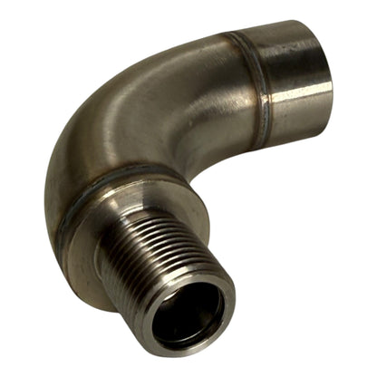 JackSpania Racing J Style 90° M18 x 1.5 oxygen sensor spacer kit for exhaust systems, fixing check engine light issues.