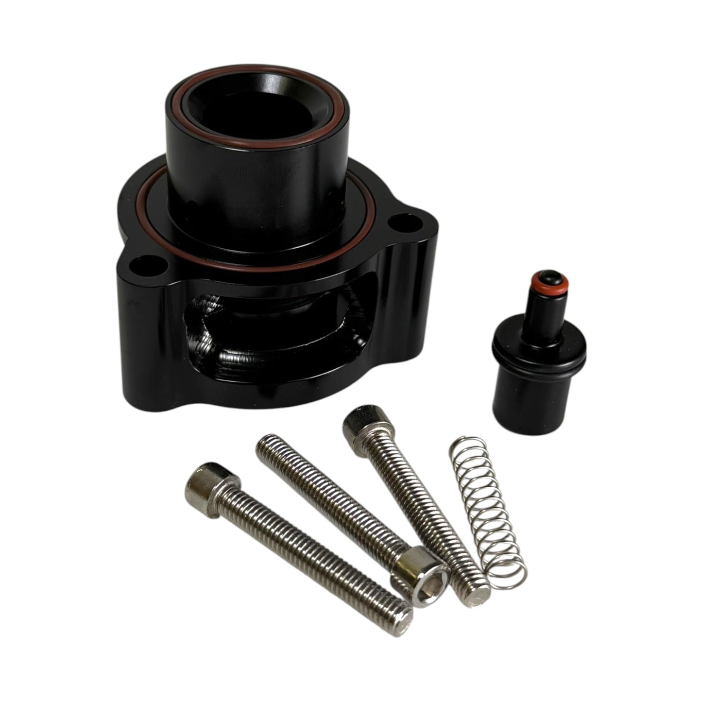 JackSpania Racing blow off valve diverter valve for Audi Volkswagen 2.0T TFSI engine, shown in the image.
