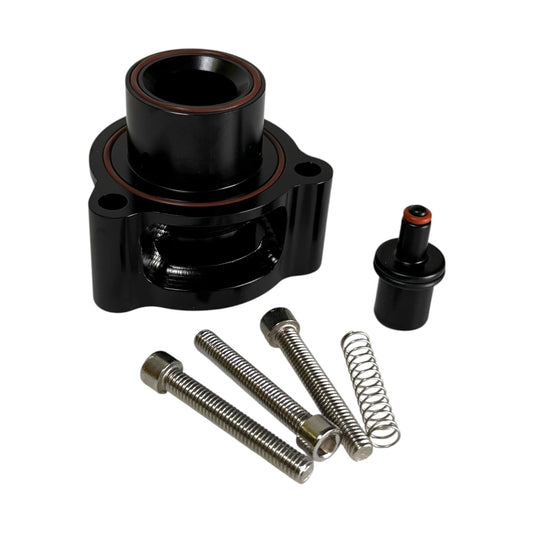 JackSpania Racing blow off valve diverter valve for Audi Volkswagen 2.0T TFSI engine, shown in the image.