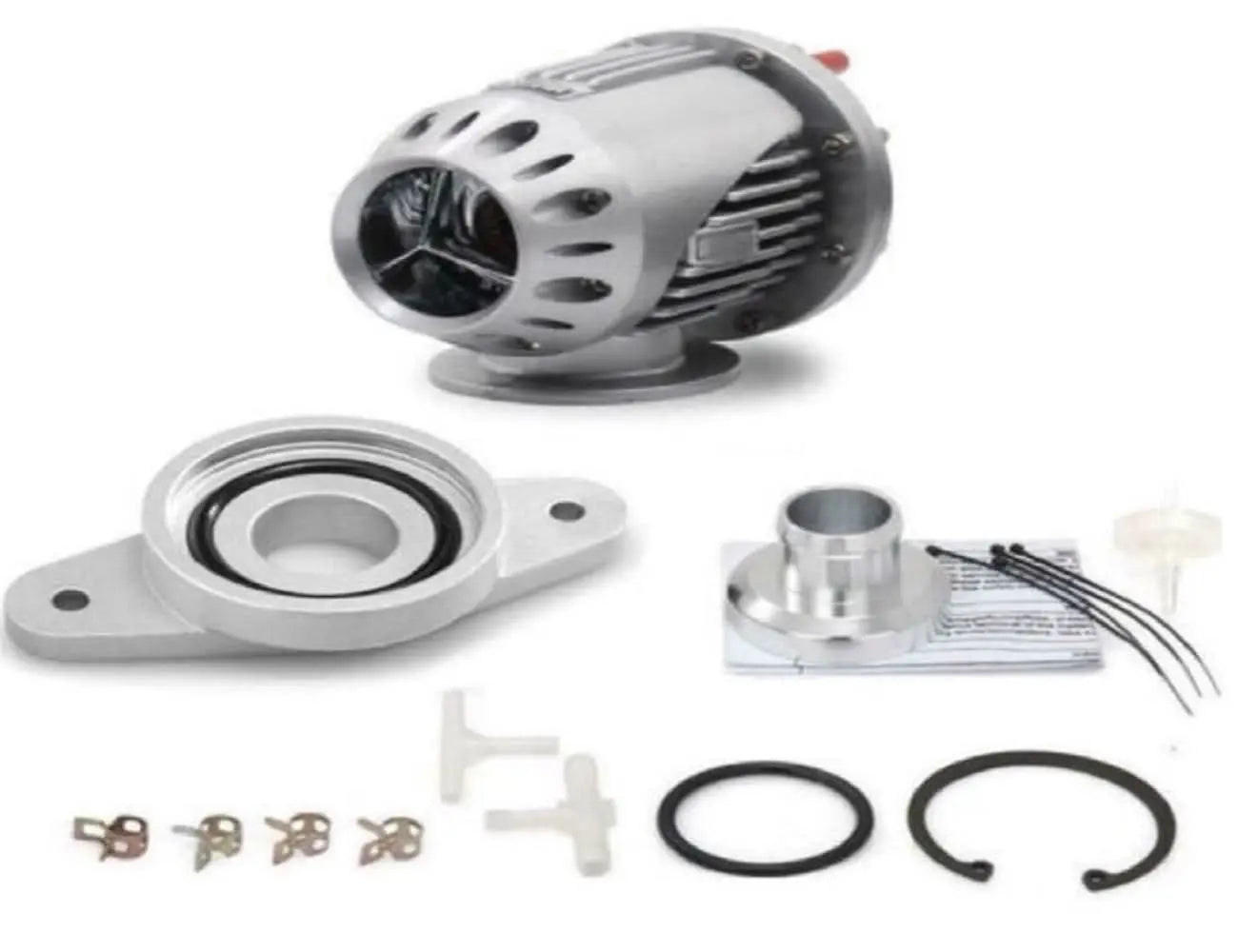 Silver SSQV blow off valve for Nissan Juke 1.6L SV SL RS 11-17, direct fit engine part by Jack Spania Racing.