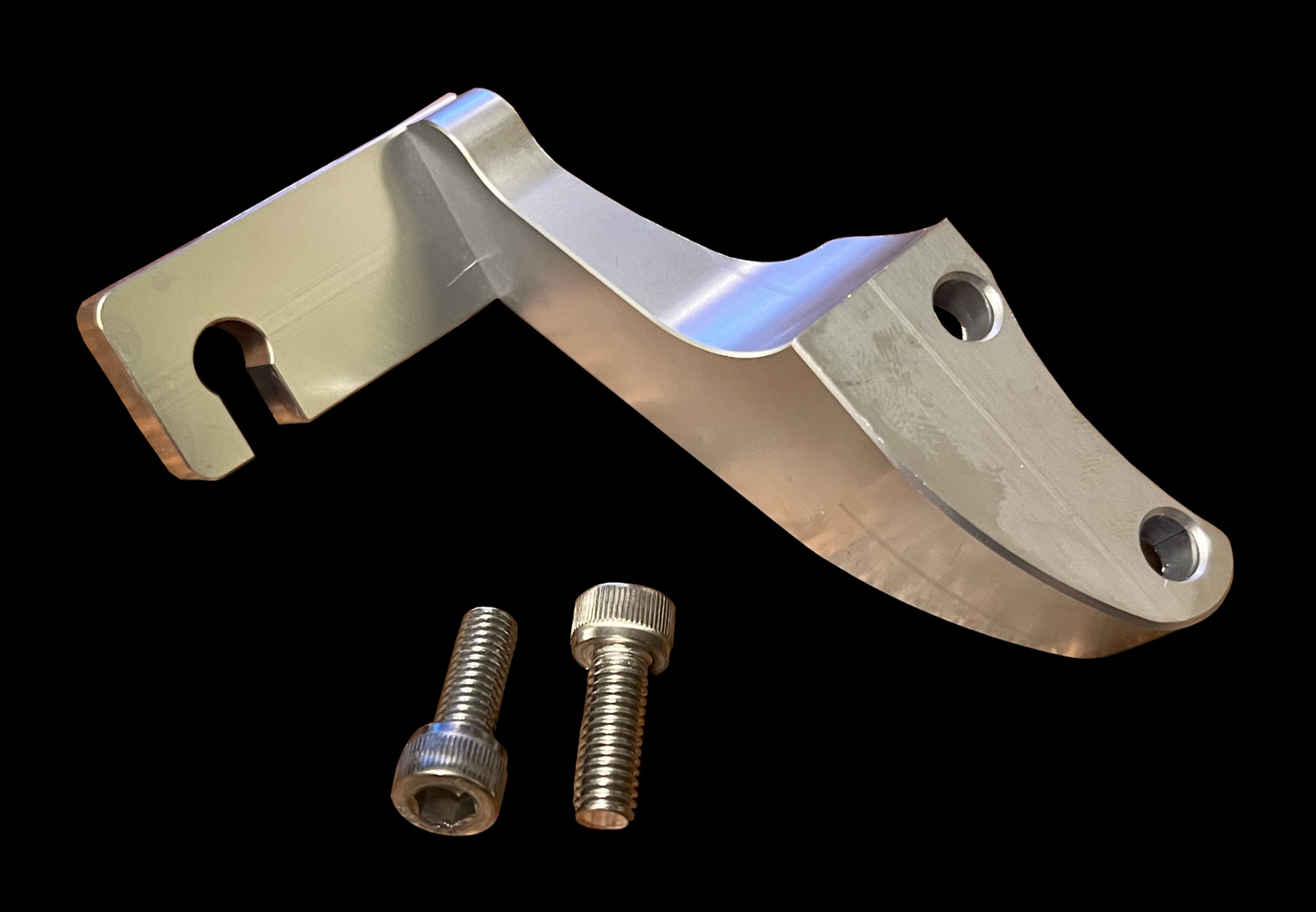 Jack Spania Racing billet K Series throttle cable bracket for K20, K24 engines on RSX Type S, EG, EK, DC2, EF, DA models.