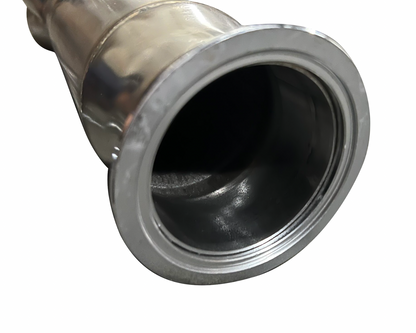 Jack Spania Racing K Series K20 K24 exhaust collector merger with 3-inch V-band tri-y pipe for EG, EK, CRX, EF Si headers.
