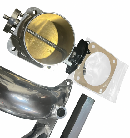 BMW E36 E46 M50 M52 M54 intake manifold throttle body for 325i, 328i, Z3, M3, by Jack Spania Racing, shown in image.