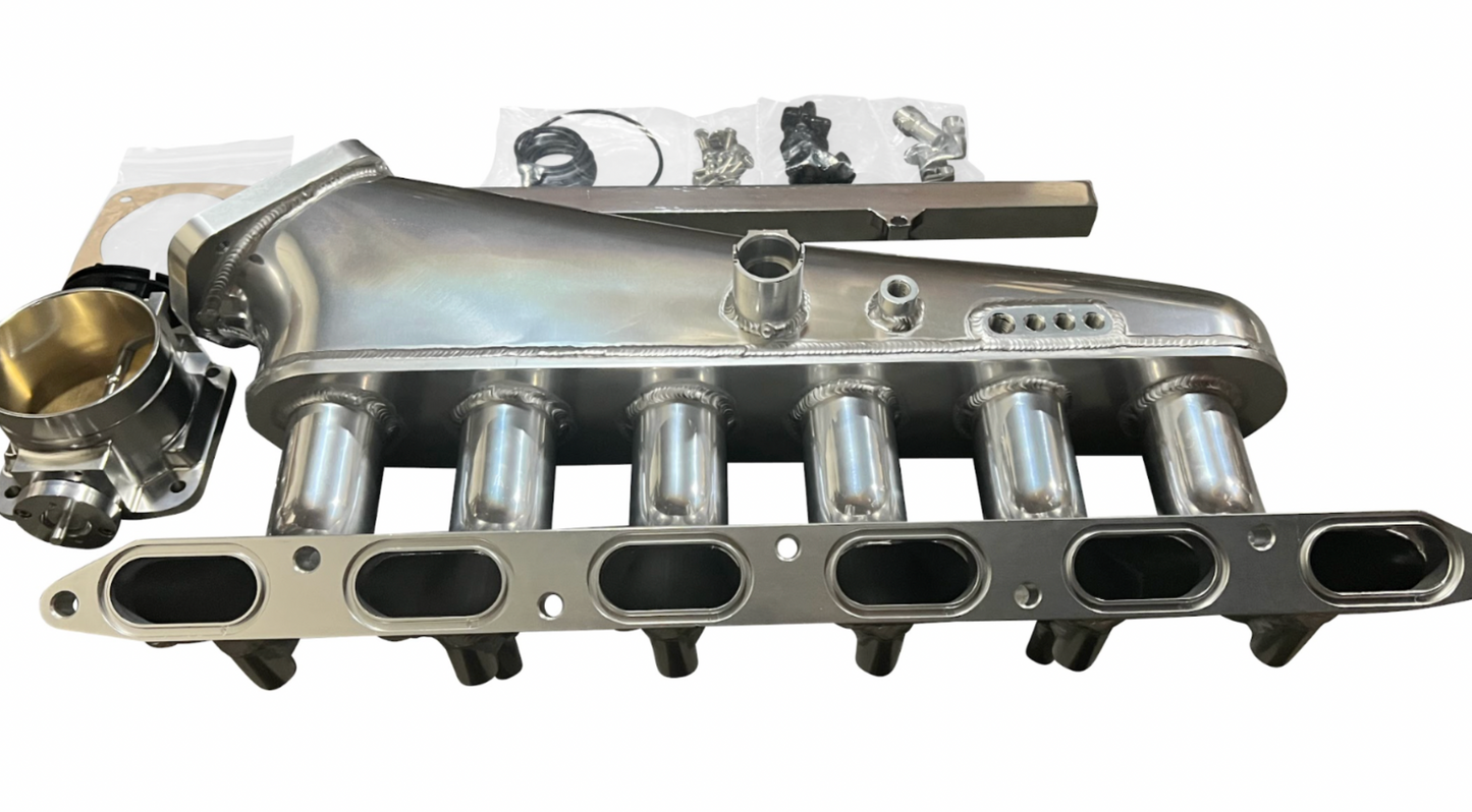 BMW E36 E46 M50 M52 M54 intake manifold and throttle body by Jack Spania Racing, engine parts for 325i, 328i, Z3, and M3 models
