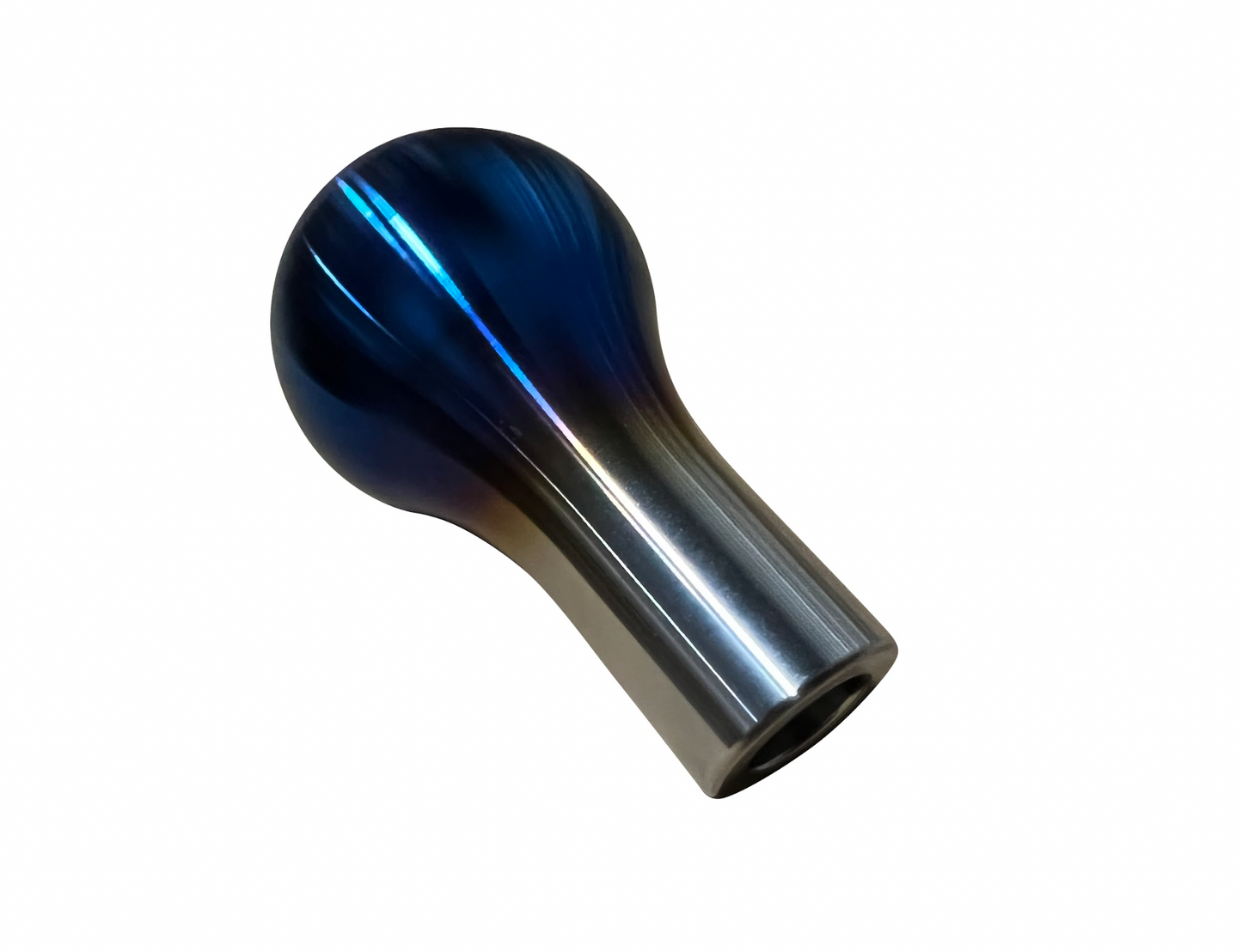 Burnt titanium weighted shift knob with tear drop shape, 1lb, 10x1.5 thread, for Honda Civic and RSX interior by Jack Spania Racing