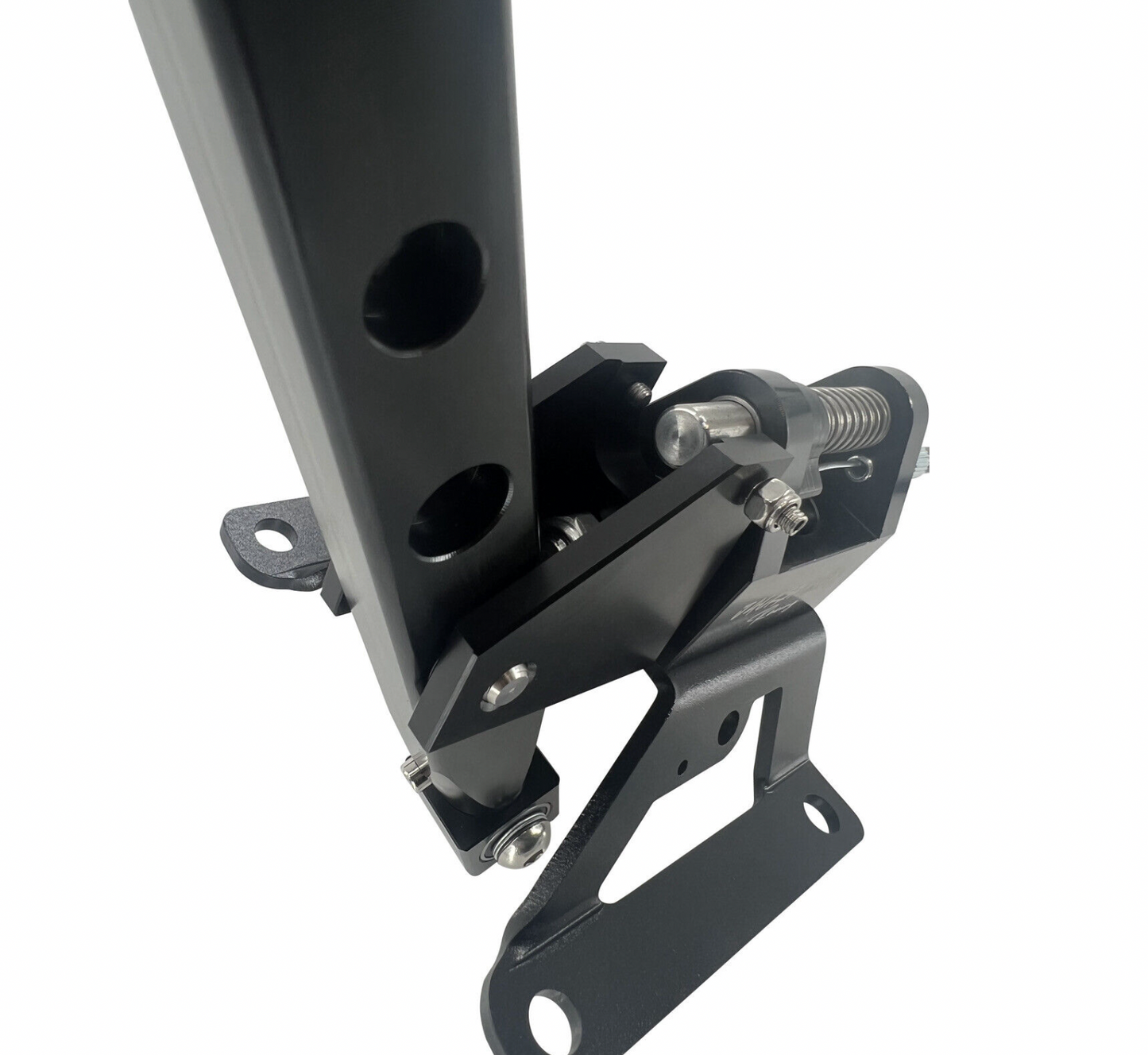 Jack Spania Racing billet B D Series race shifter box for Honda Acura EG EK CRX transmission parts, metal construction, detailed design.