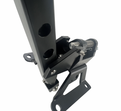 Jack Spania Racing billet B D Series race shifter box for Honda Acura EG EK CRX transmission parts, metal construction, detailed design.