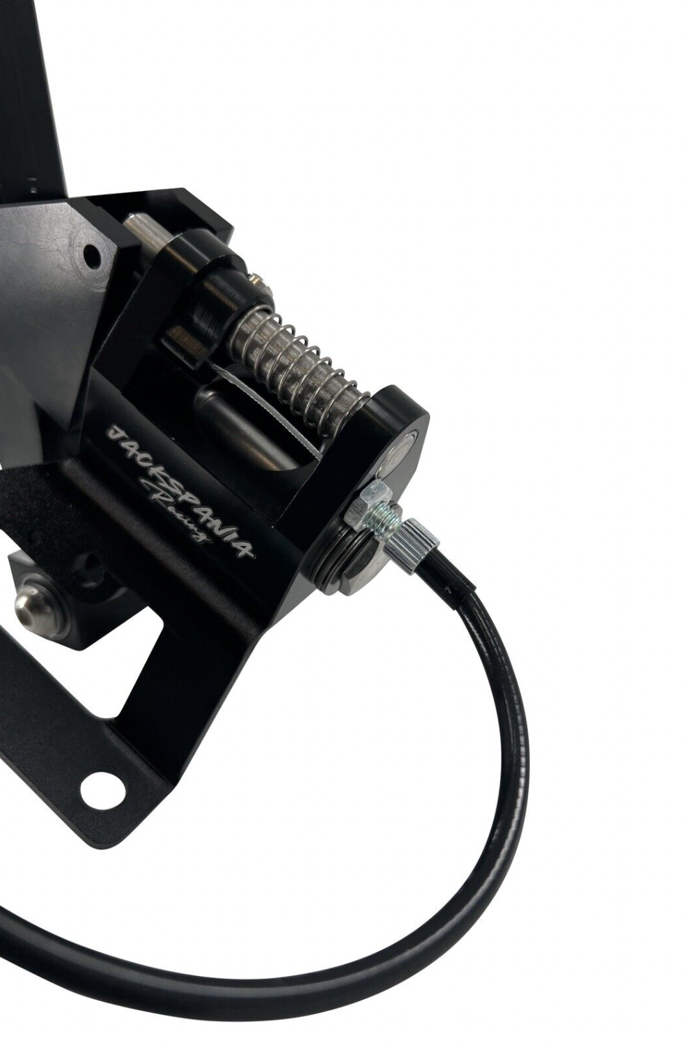 Billet B D Series race shifter box for Honda Acura EG EK CRX by Jack Spania Racing, showing polished aluminum construction.