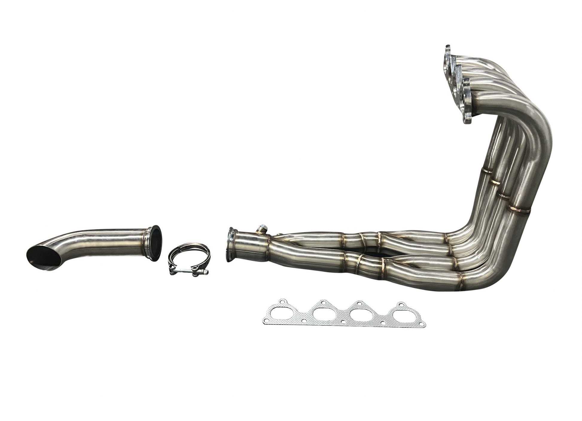 JackSpania Racing H Series Drag Race Tri-Y 6-Step Big Tube Exhaust Header with 3-inch collector for H22A and F20B engines.