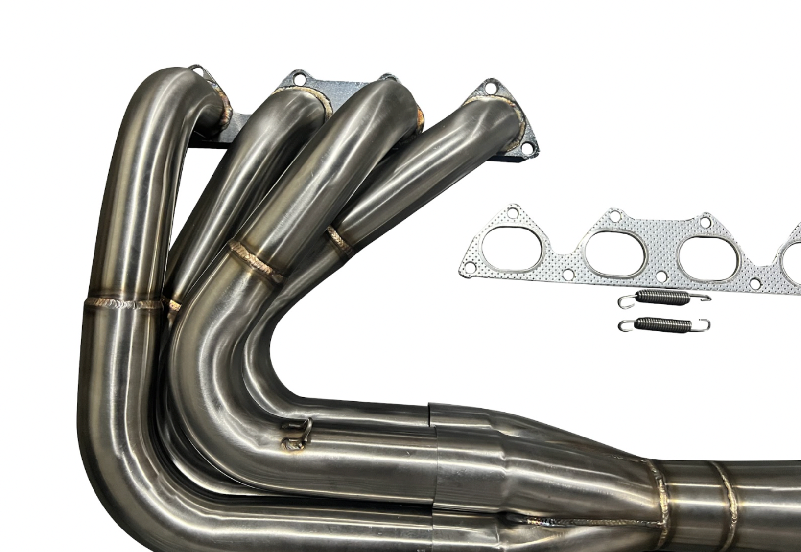Jack Spania Racing B Series Megaphone Race Header with side fender exit for B18 B18B B18C 4-1 collector exhaust part