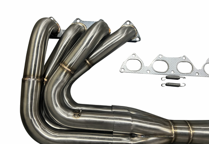 Jack Spania Racing B Series Megaphone Race Header with side fender exit for B18 B18B B18C 4-1 collector exhaust part