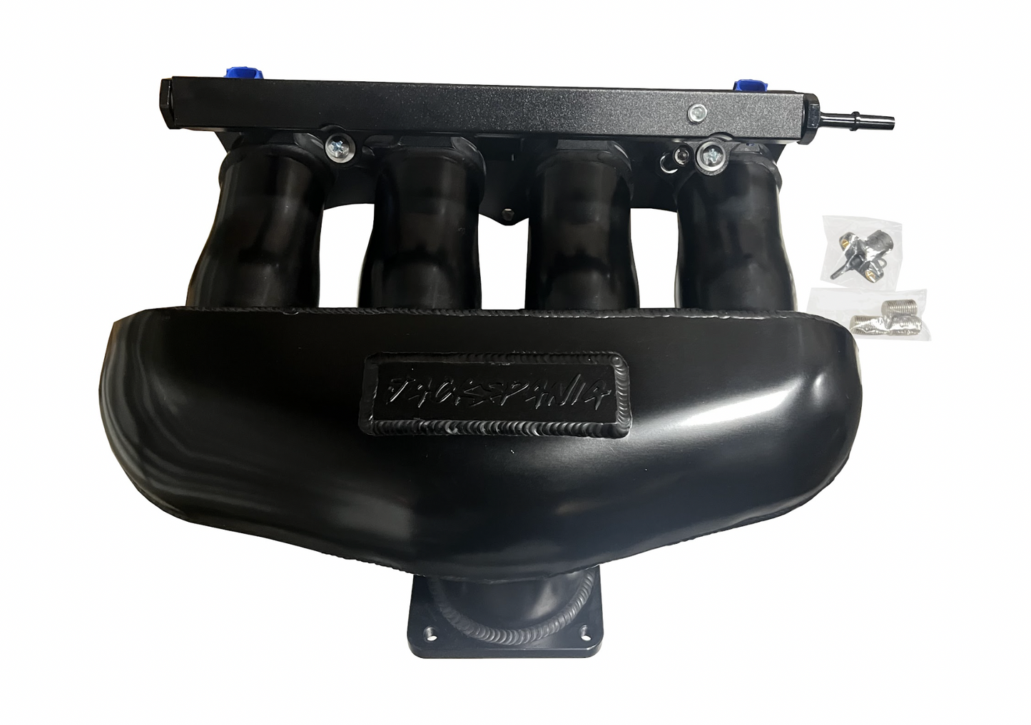Jack Spania Racing K Series Center Feed Intake Manifold for K20 and K24 engines, made of sheet metal for K swap engines.