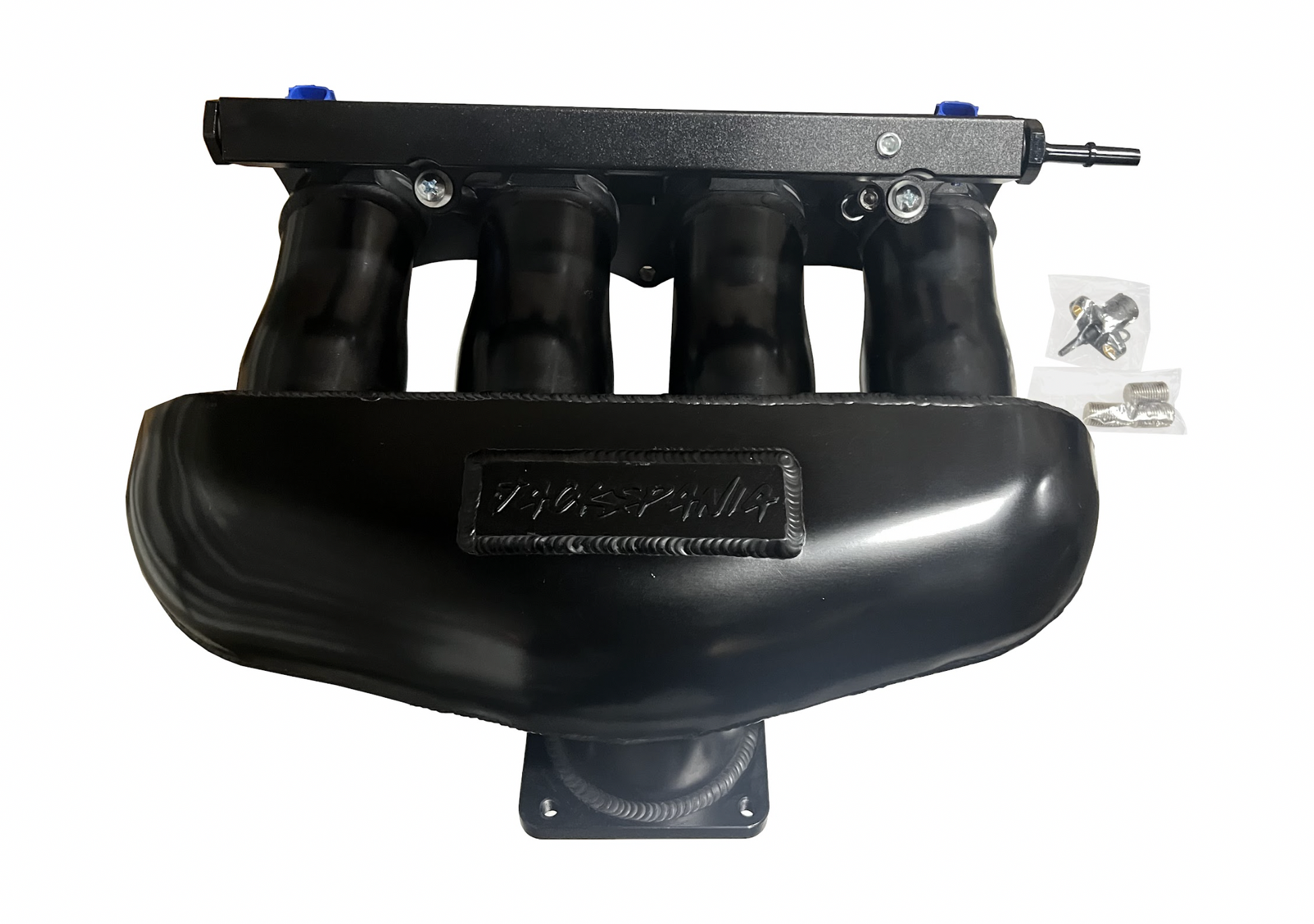 Jack Spania Racing K Series Center Feed Intake Manifold for K20 and K24 engines, made of sheet metal for K swap engines.