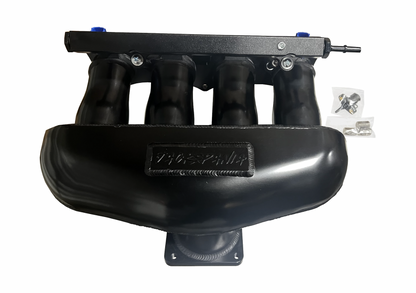 Jack Spania Racing K Series Center Feed Intake Manifold for K20 and K24 engines, made of sheet metal for K swap engines.