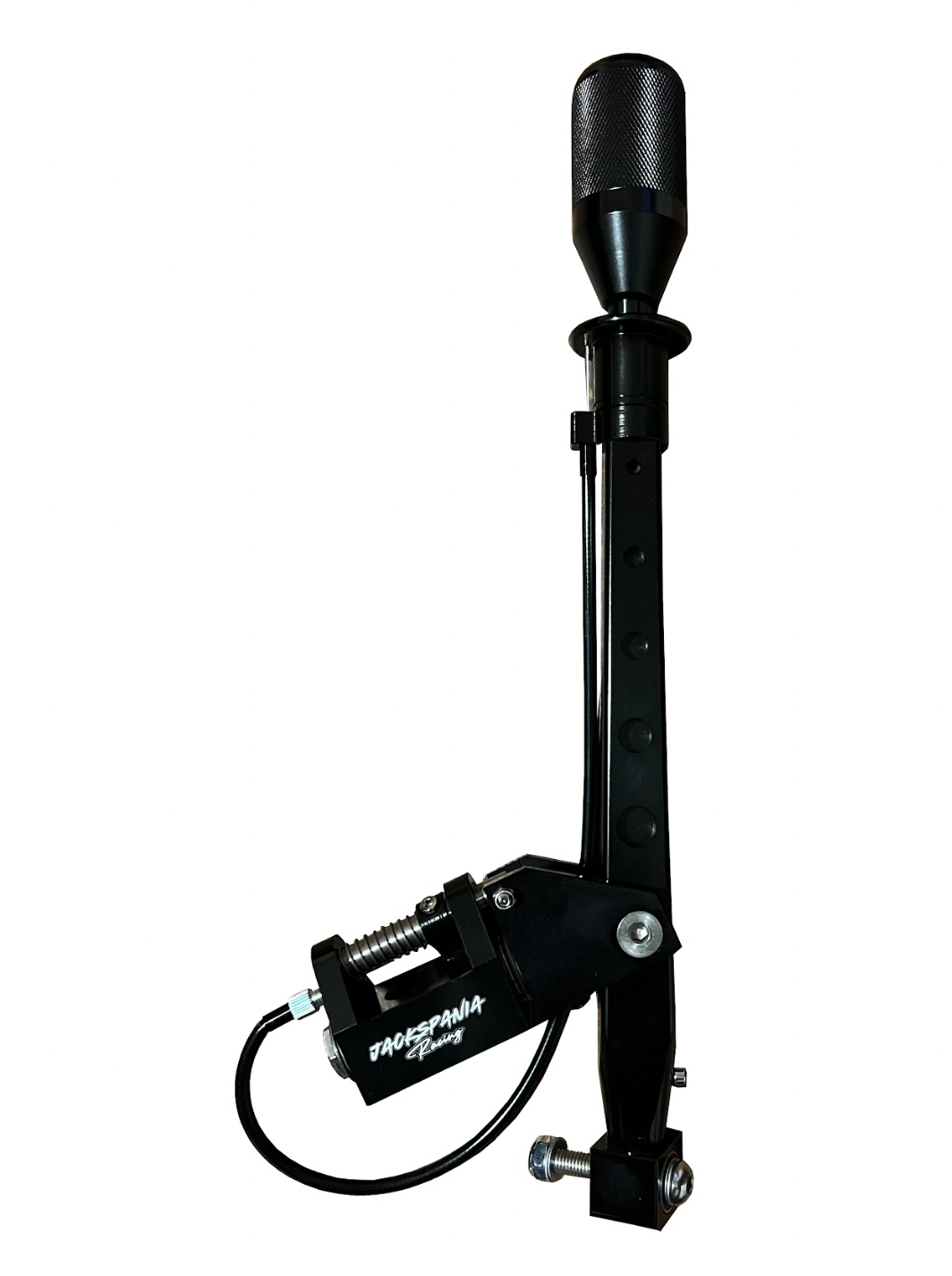 JackSpania Racing Billet Race Spec B Series D Series shifter box lockout for transmission, shown without mounting bracket.