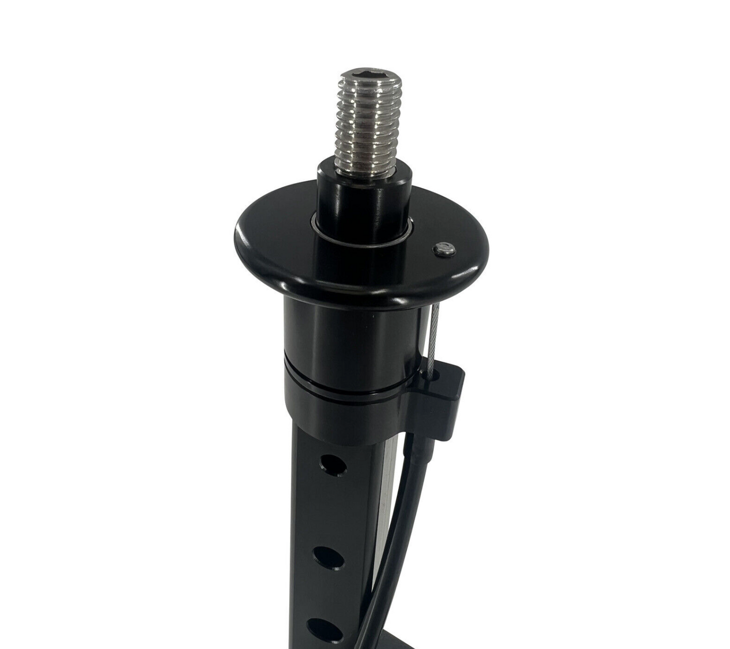 JackSpania Racing billet race spec B Series D Series shifter box lockout for transmission, shown with metal components and precise machining.