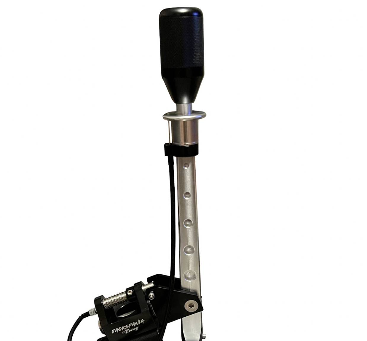 JackSpania Racing Billet Race Spec B Series D Series Shifter Box Lockout for transmission, shown without mounting bracket.