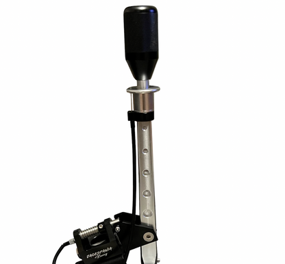 JackSpania Racing Billet Race Spec B Series D Series Shifter Box Lockout for transmission, shown without mounting bracket.