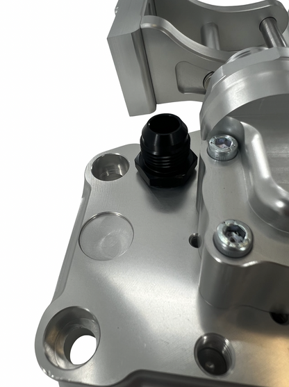 JackSpania Racing K20 K24 K Series electric water plate kit with alternator brackets and fittings, engine parts for performance upgrades.
