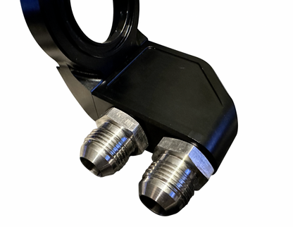 Jack Spania Racing Ultra Vent Scavenger Oil Valve Cap Catch Can for Honda B, D, H, K Series engines with 10AN fittings.