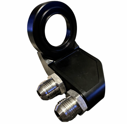Jack Spania Racing Ultra Vent Scavenger Oil Valve Cap Catch Can for Honda B, D, H, K Series engines with 10AN fitting.