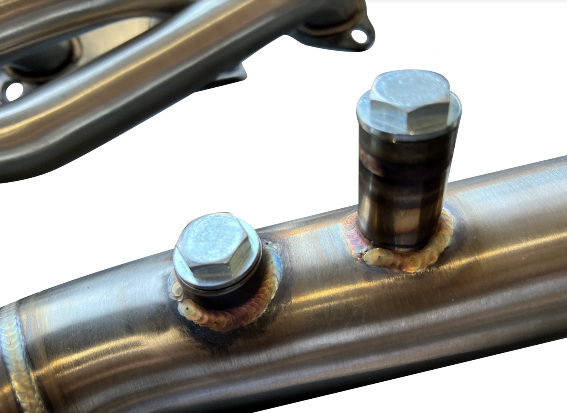 Stainless steel JackSpania Racing long tube headers for Nissan VQ35DE 350Z 370Z G35 G37 Infiniti exhaust parts, shown in the image.
