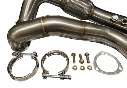 Jack Spania Racing K Series Sidewinder Turbo down pipe and exhaust manifold for Honda Acura K swap EG EK Civic K20 K24 engine