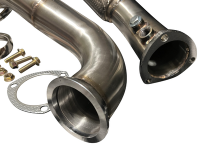 Honda Acura K Series Sidewinder Turbo down pipe and exhaust manifold by Jack Spania Racing for K20, K24, EG, EK Civic.