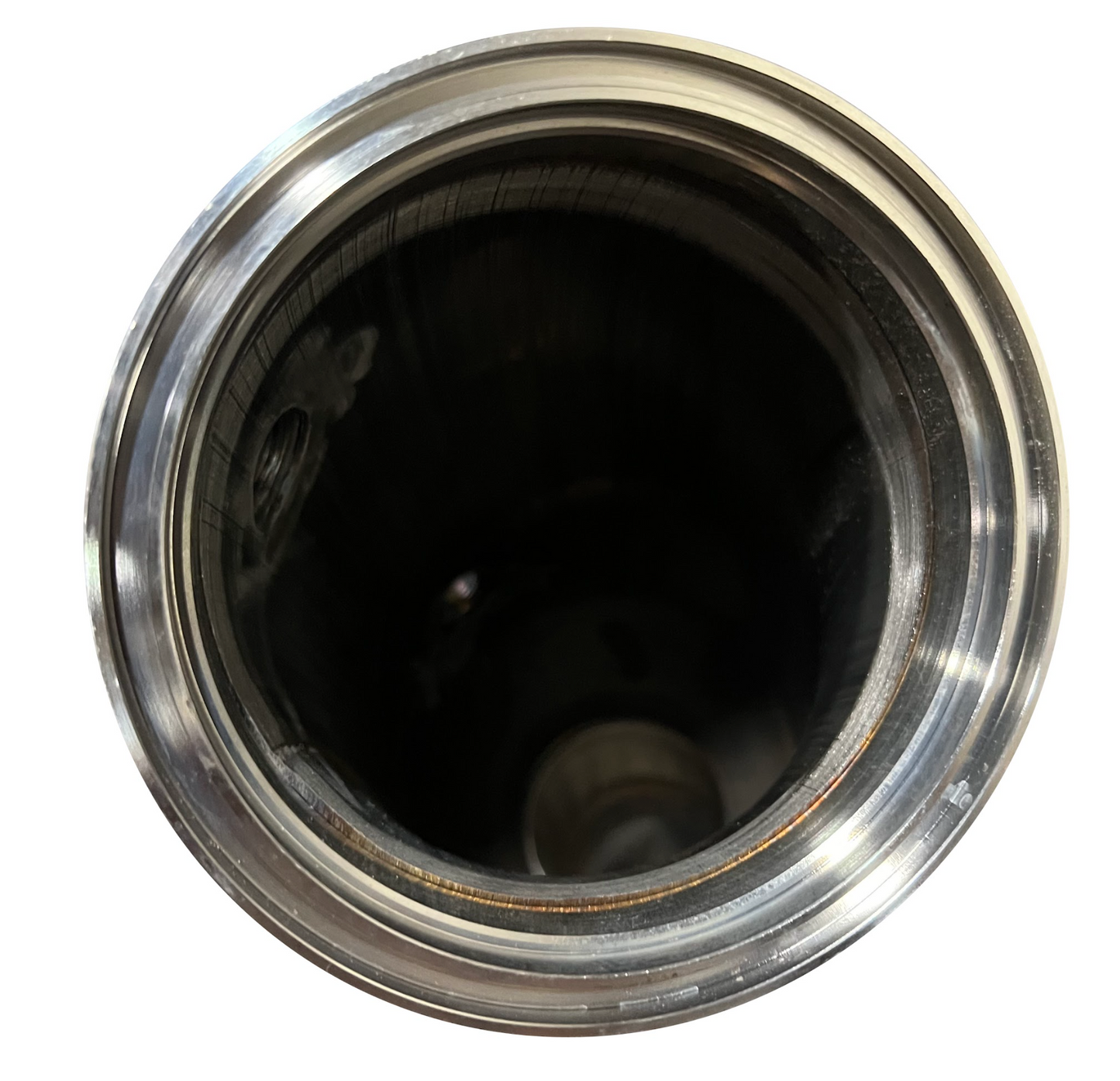Stainless steel downpipe for Toyota Supra B58 A90 2019+ by JackSpania Racing, 4.5-inch exhaust part with visible polished surface