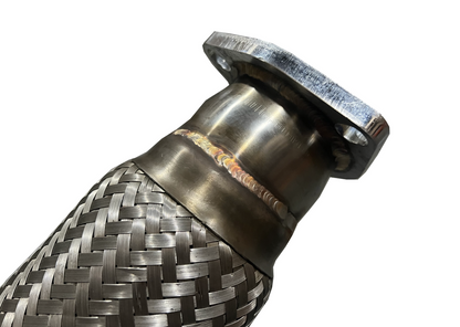 JackSpania Racing K Series Header Downpipe for Civic Si FG 2012+ and Acura ILX exhaust parts, showcasing the polished metal pipe.