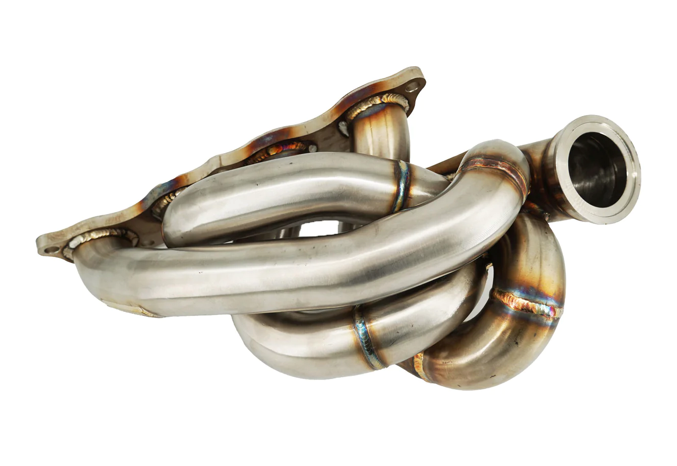 JackSpania Racing K20 K24 turbo manifold with T3 T4 wastegate, 60mm, for AWD and FWD K Series turbocharged engines.