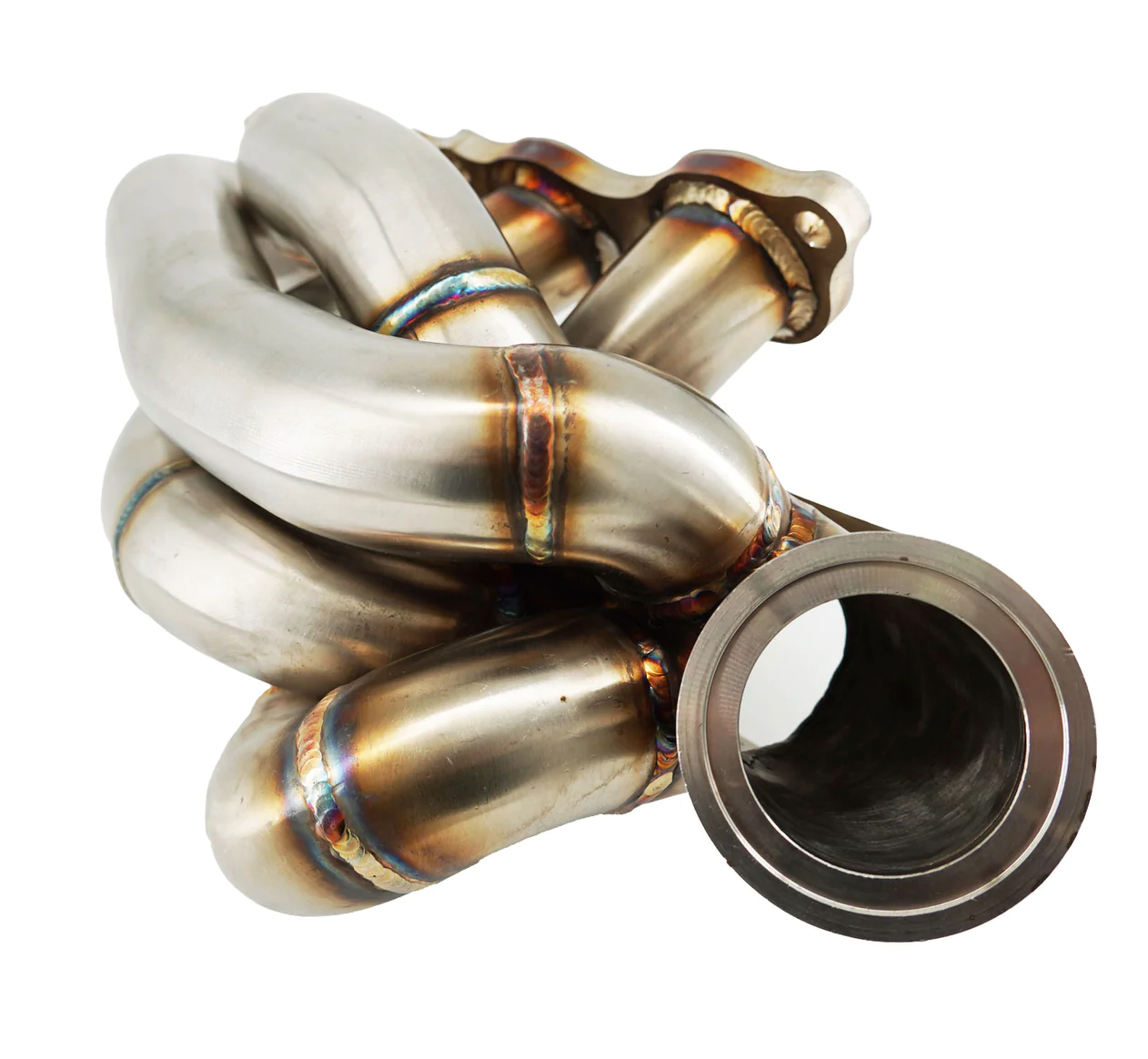 JackSpania Racing K20 K24 top mount T3 T4 wastegate turbo manifold for K-series engines, with 60mm wastegate port.