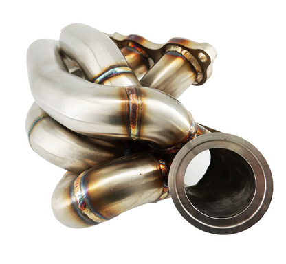 JackSpania Racing K20 K24 top mount T3 T4 wastegate turbo manifold for K-series engines, with 60mm wastegate port.