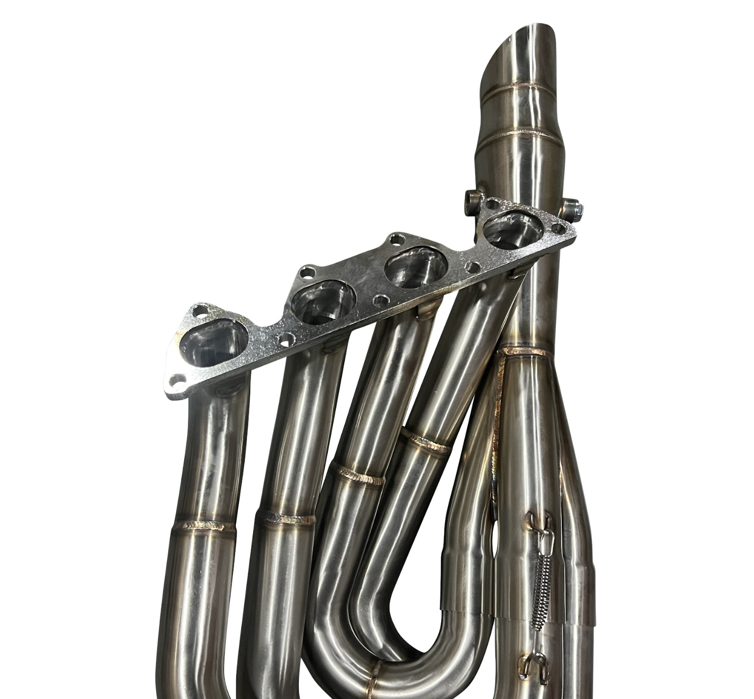 Honda Acura B Series race exhaust header with hood exit, fits EG, EK, DC2 Civics, by Jack Spania Racing