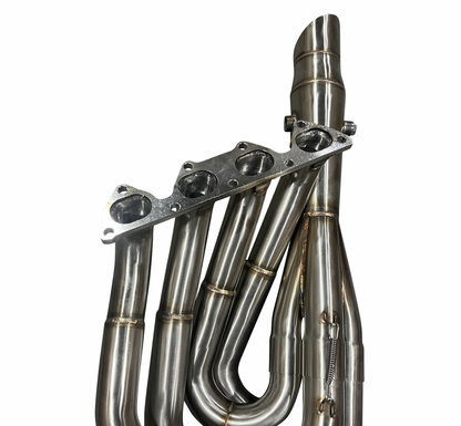 Honda Acura B Series race exhaust header with hood exit, fits EG, EK, DC2 Civics, by Jack Spania Racing
