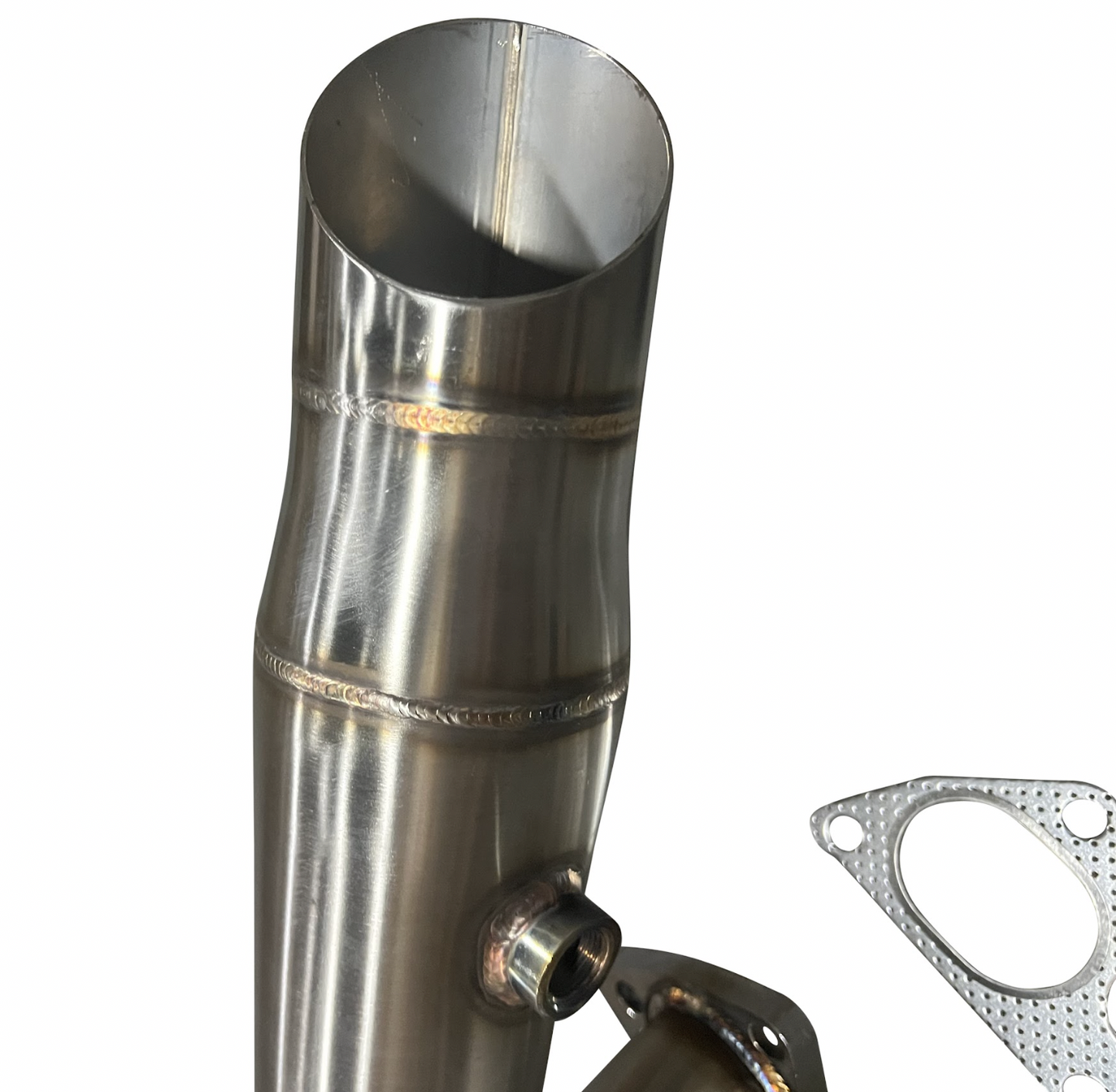 Honda Acura B Series race exhaust header with hood exit, compatible with B16, B18, B20 engines, by Jack Spania Racing.