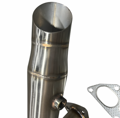Honda Acura B Series race exhaust header with hood exit, compatible with B16, B18, B20 engines, by Jack Spania Racing.