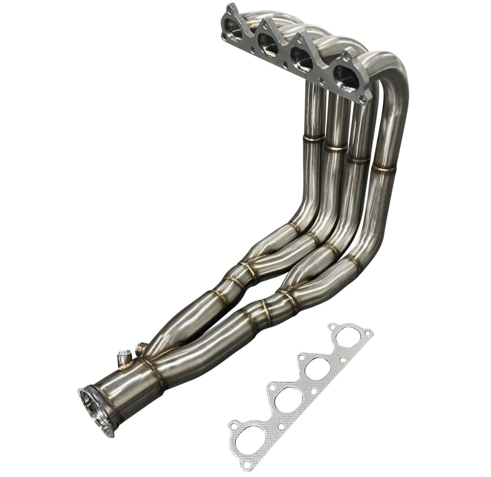 JackSpania Racing B Series Drag Race Header Tri-Y 6 Step Big Tube 3" Collector for B16 B18 B20 engines, exhaust performance part
