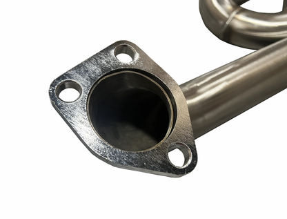Stainless steel J Series J Pipe header for Honda Acura V6 models, compatible with 2003-2008 TL, Accord, from JackSpania Racing.