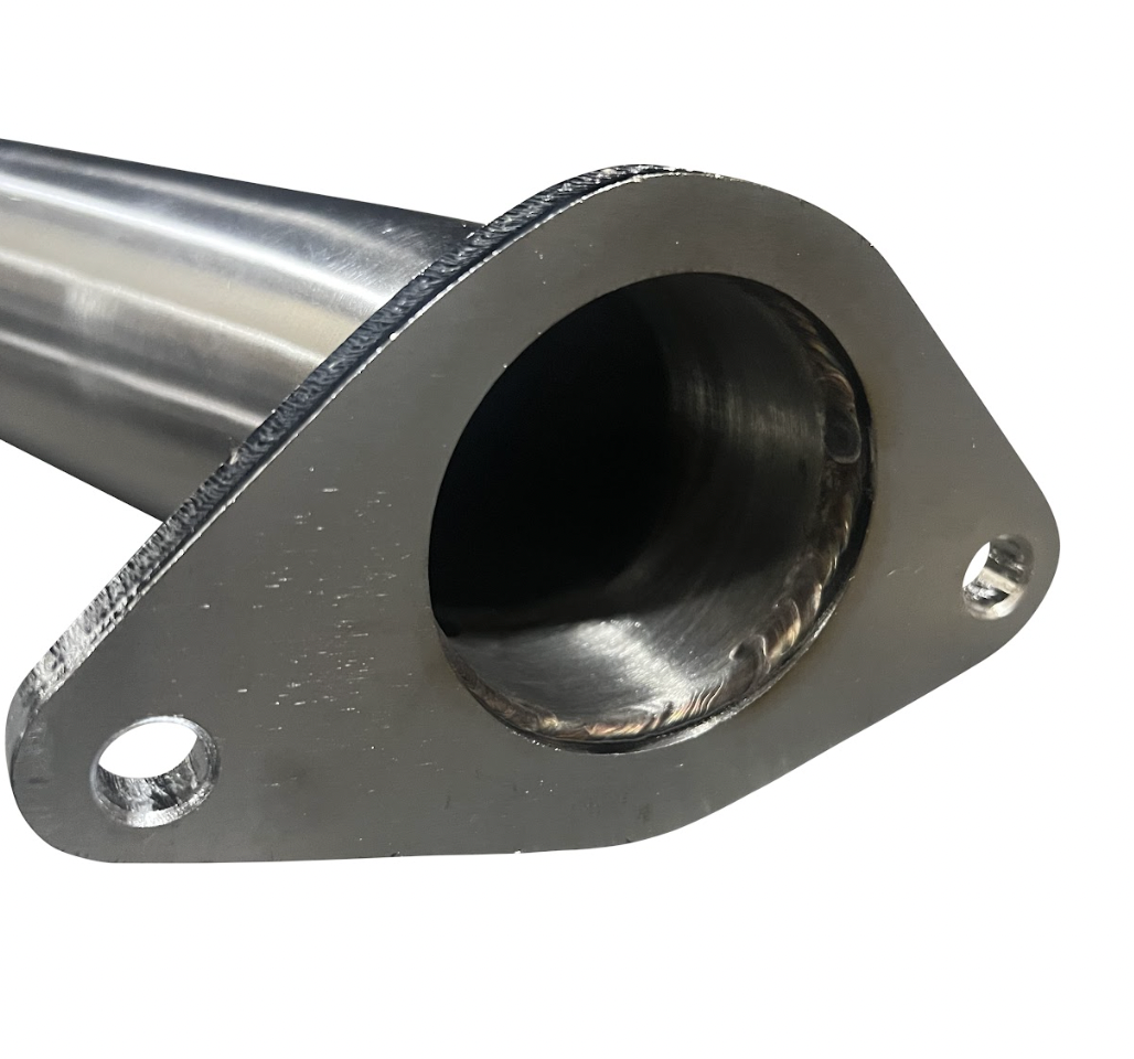 JackSpania Racing 16-23 Infiniti Q50 Q60 3.0T twin turbo lower downpipes exhaust parts, showing the polished metal and piping details.
