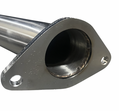JackSpania Racing 16-23 Infiniti Q50 Q60 3.0T twin turbo lower downpipes exhaust parts, showing the polished metal and piping details.
