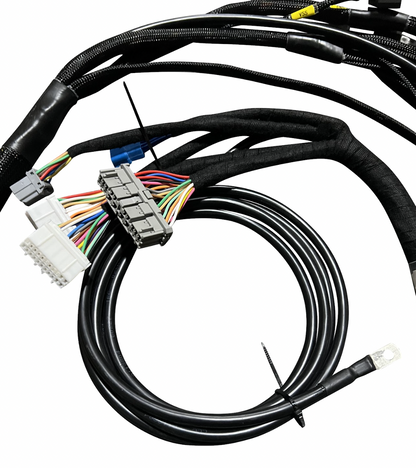 JackSpania Racing B D H F Series Tucked Engine Sub Chassis Harness for OBD2 engine wiring and diagnostics.