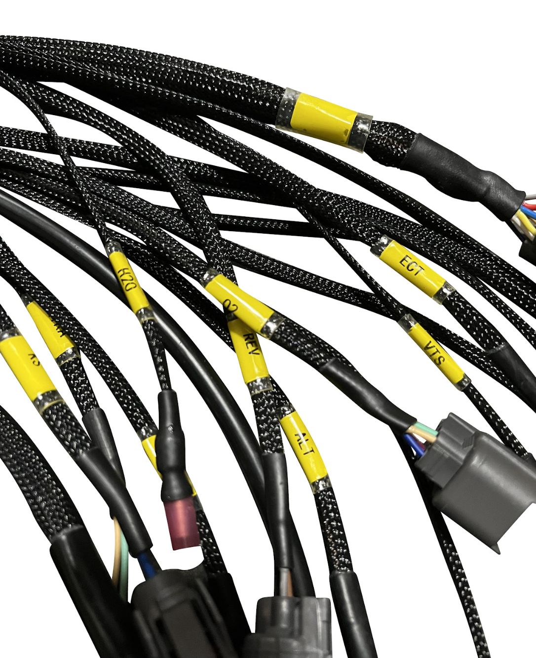 JackSpania Racing B D H F Series Tucked Engine Sub Chassis Harness for OBD2 engine wiring and diagnostics.
