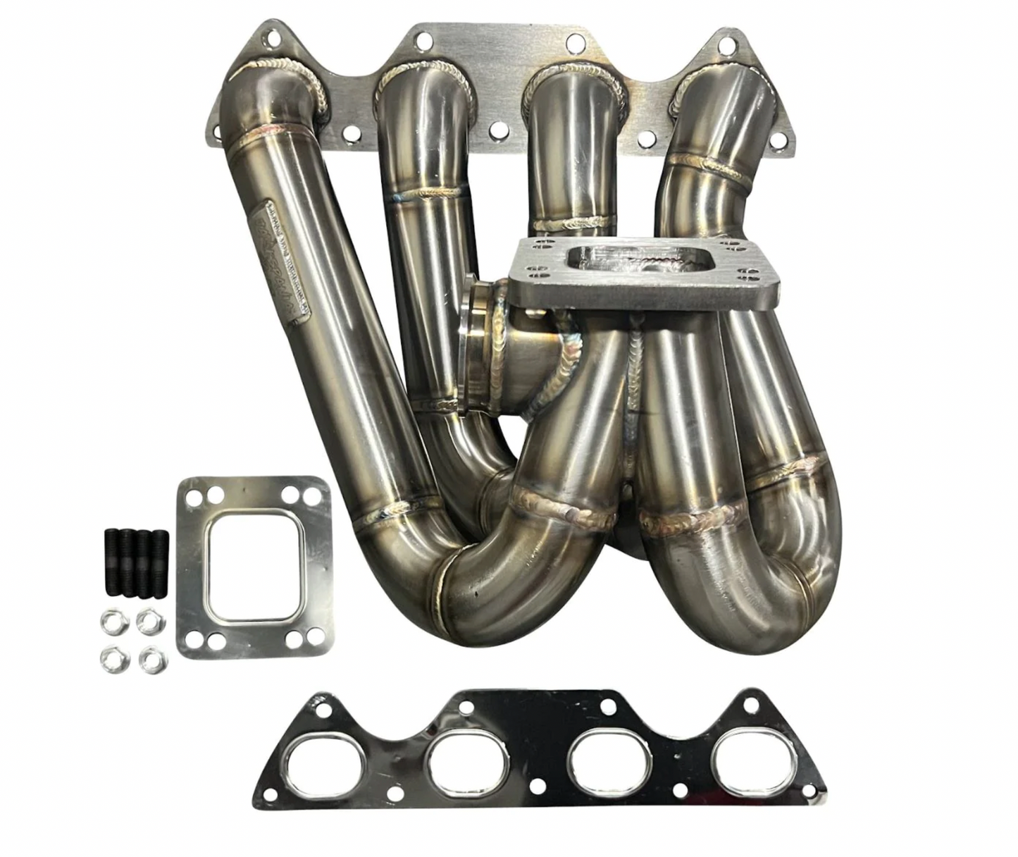 Jack Spania Racing D Series T3 T4 top mount turbo manifold for Honda Civic GSR Si D15 D16 with 44mm exhaust port.