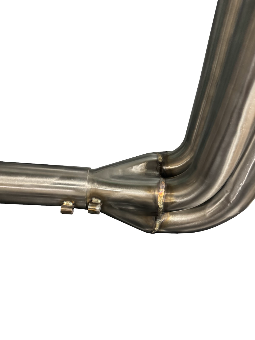 JackSpania Racing B Series 4-1 Narrow Exhaust Header for B16, B18, B20 engines, shown on a vehicle engine bay.