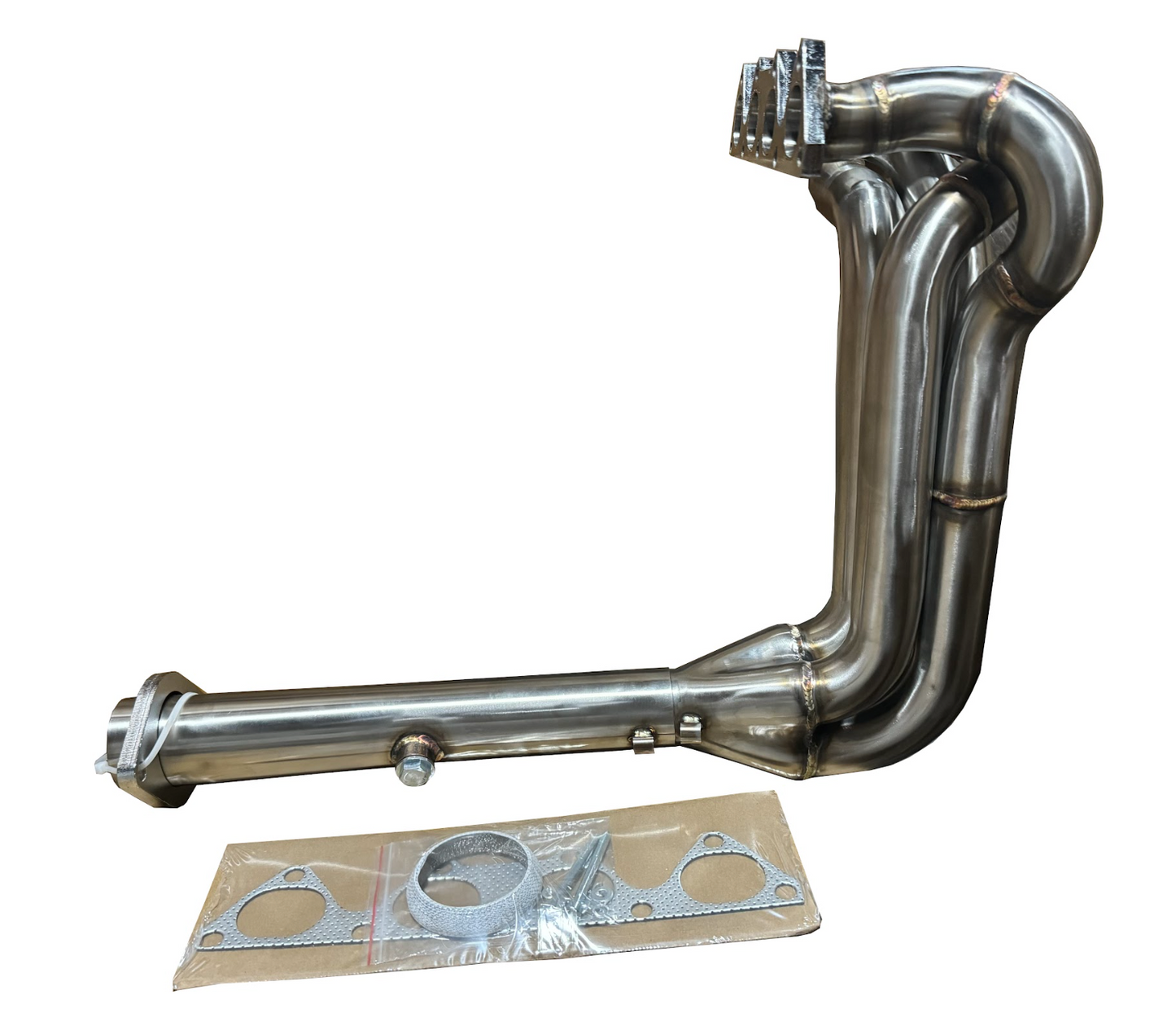 JackSpania Racing B Series 4-1 narrow header exhaust part for B16, B18, B20 engines, shown in the image.