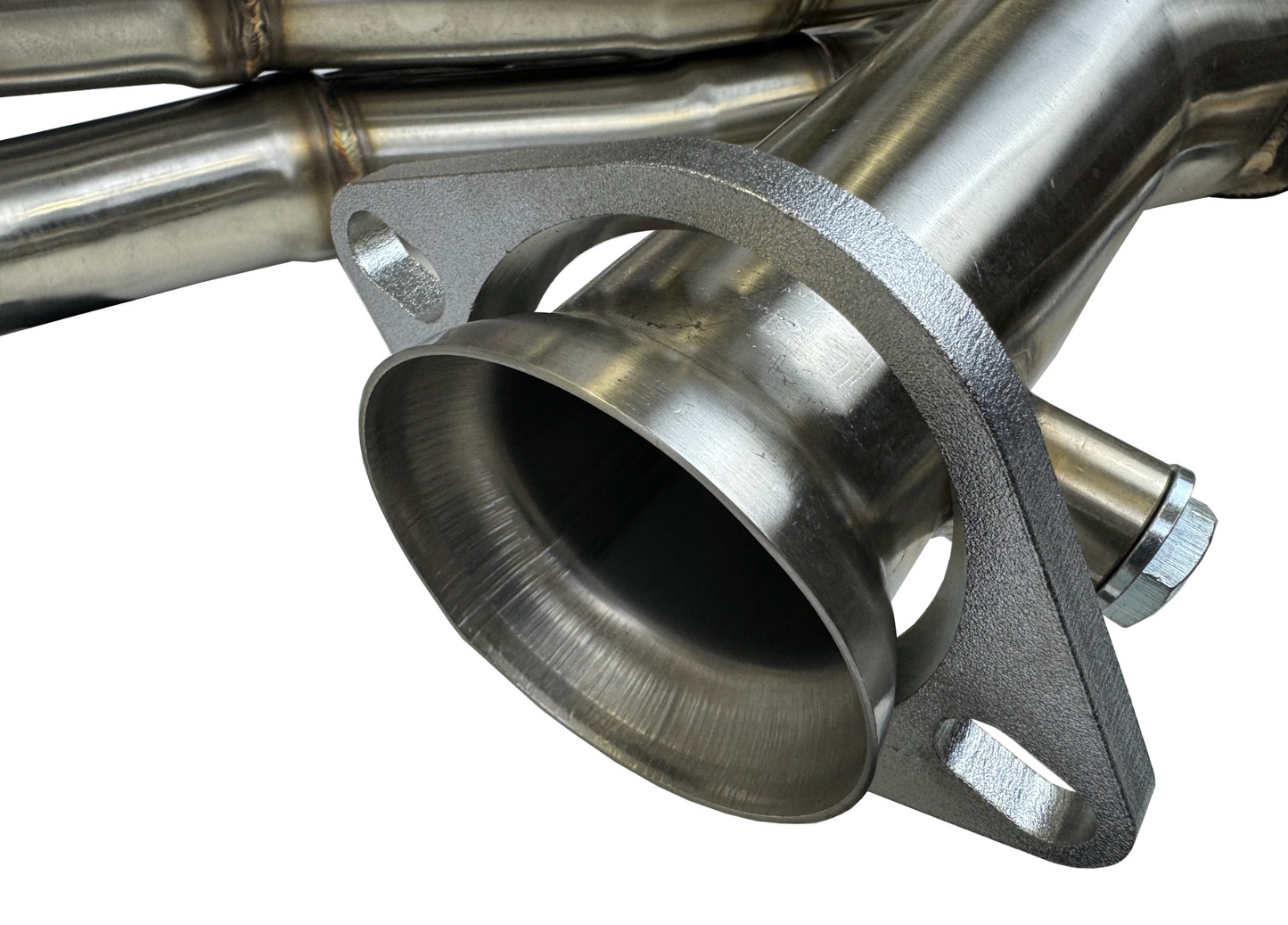 JackSpania Racing K Series header for Honda CR-V RD4 2002-2006 K24 exhaust part, shown installed on vehicle.