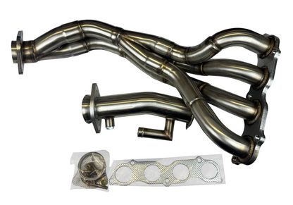 Honda CR-V RD4 K24 exhaust header by JackSpania Racing, compatible with 2002-2006 models, showcasing the metal header component.