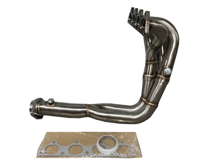 JackSpania Racing D-Series TA Tri-Y header for SOHC D16 D15 engines with 2.5-inch collector, high-performance exhaust parts.